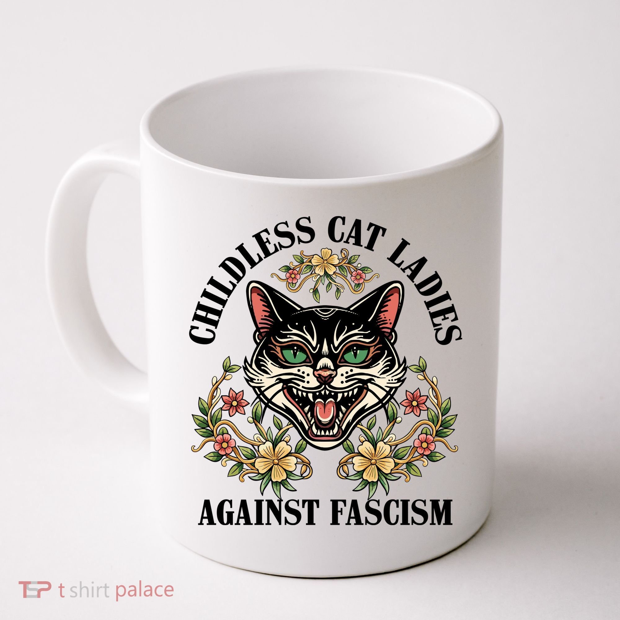 Childless Cat Ladies Against Fascism Coffee Mug