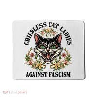 Childless Cat Ladies Against Fascism Mousepad thumb 0