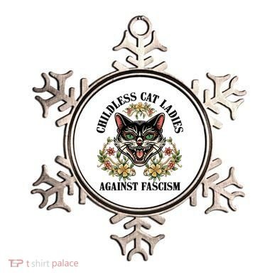 Childless Cat Ladies Against Fascism Ornament