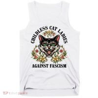 Childless Cat Ladies Against Fascism Tank Top thumb 0