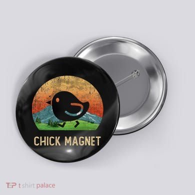 Cool Chick Magnet I Just Freaking Love Chicken Farm Button