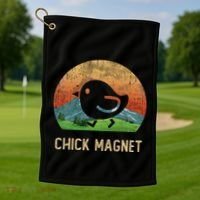 Cool Chick Magnet I Just Freaking Love Chicken Farm Golf Towel thumb 1
