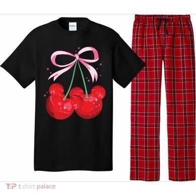 Coquette Cherry Mouse Ears Bow Princess Theme Park Pajama Set