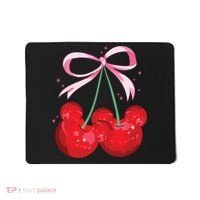 Coquette Cherry Mouse Ears Bow Princess Theme Park Mousepad thumb 0