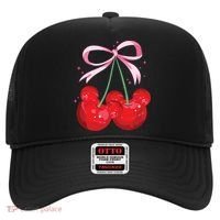 Coquette Cherry Mouse Ears Bow Princess Theme Park Hat thumb 0