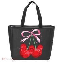 Coquette Cherry Mouse Ears Bow Princess Theme Park Tote Bag thumb 0