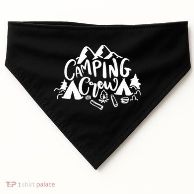Camping Crew Mountain USA-Made Doggie Bandana