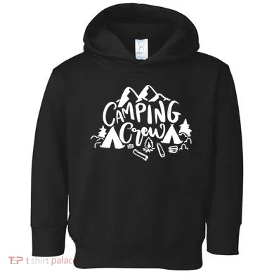 Camping Crew Mountain Toddler Hoodie