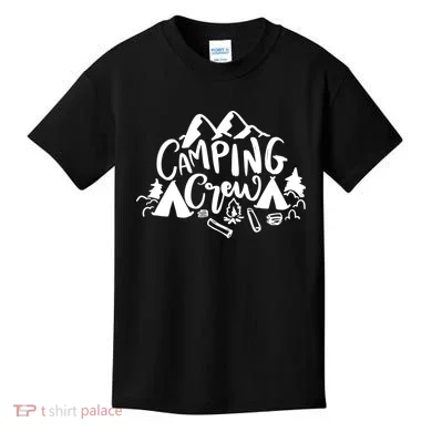 Camping Crew Mountain Kids T-Shirt