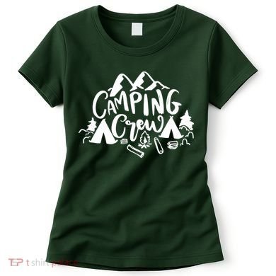 Camping Crew Mountain Women's T-Shirt