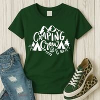 Camping Crew Mountain Women's T-Shirt thumb 3