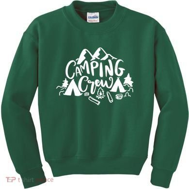 Camping Crew Mountain Kids Sweatshirt