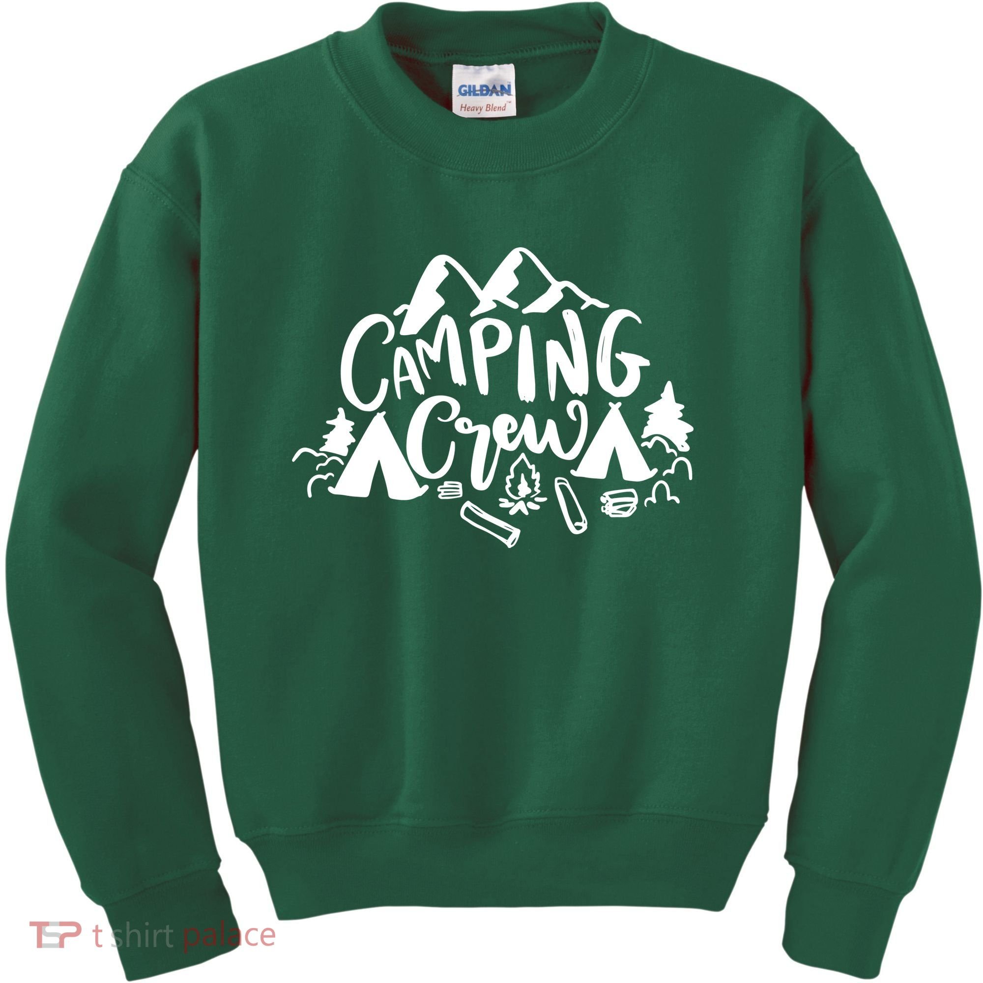 Camping Crew Mountain Kids Sweatshirt