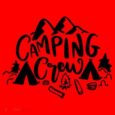 Camping Crew Mountain Santa Hat