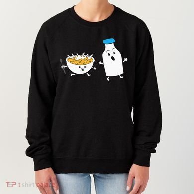 Cereal Chasing Milk Cornflakes Breakfast Cereal Women's Sweatshirt