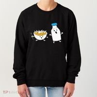 Cereal Chasing Milk Cornflakes Breakfast Cereal Women's Sweatshirt thumb 0