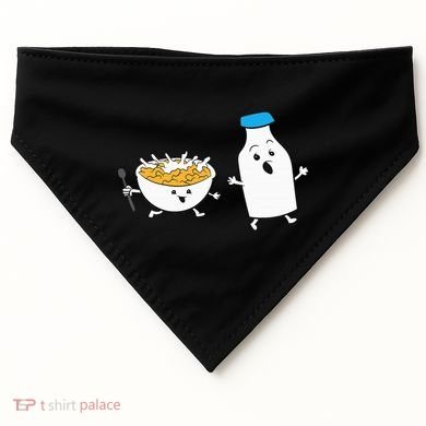 Cereal Chasing Milk Cornflakes Breakfast Cereal USA-Made Doggie Bandana