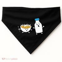 Cereal Chasing Milk Cornflakes Breakfast Cereal USA-Made Doggie Bandana thumb 0
