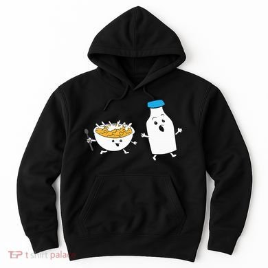 Cereal Chasing Milk Cornflakes Breakfast Cereal Hoodie