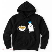 Cereal Chasing Milk Cornflakes Breakfast Cereal Hoodie thumb 0