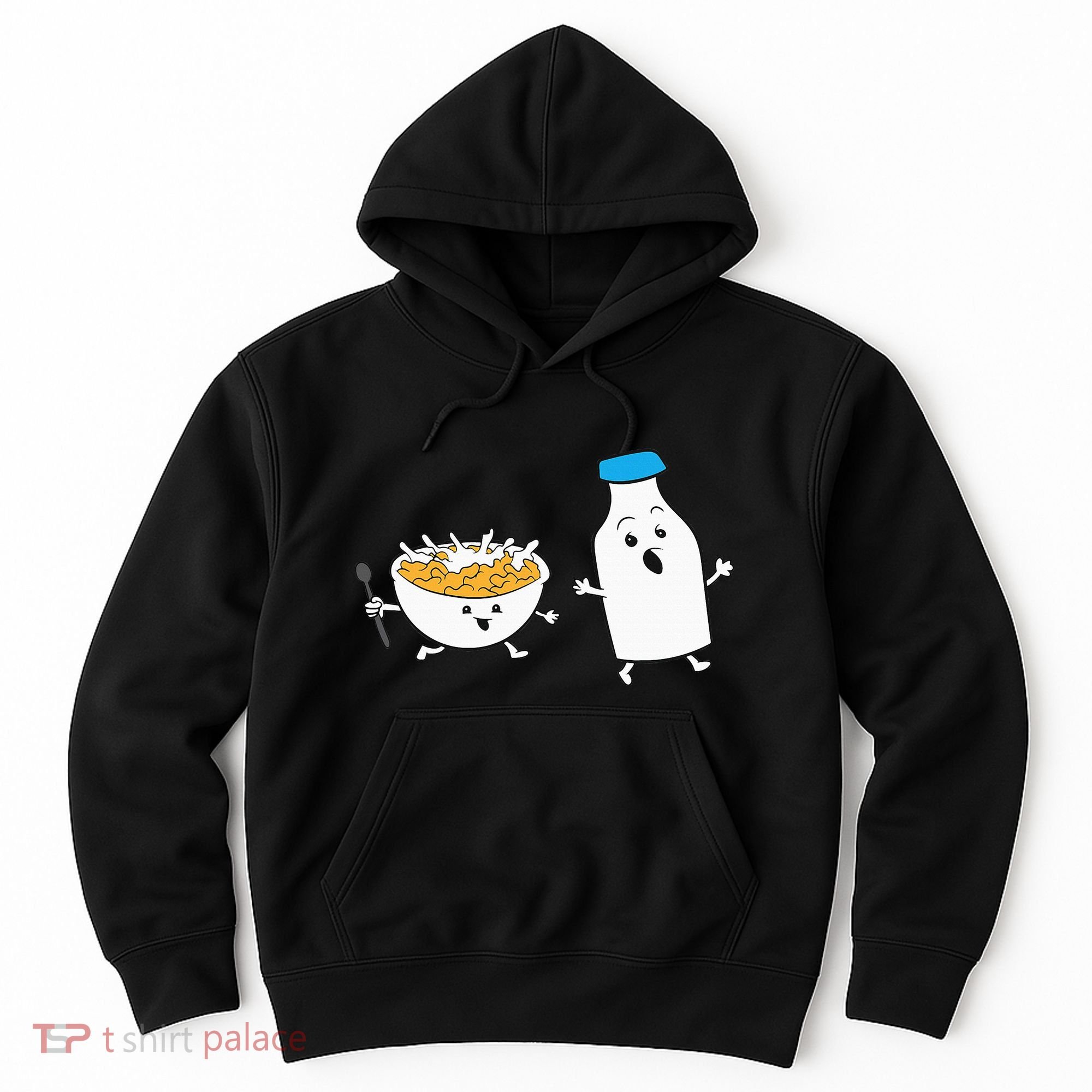 Cereal Chasing Milk Cornflakes Breakfast Cereal Hoodie