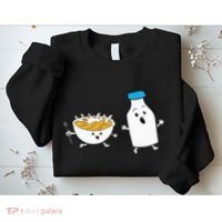 Cereal Chasing Milk Cornflakes Breakfast Cereal Sweatshirt thumb 2