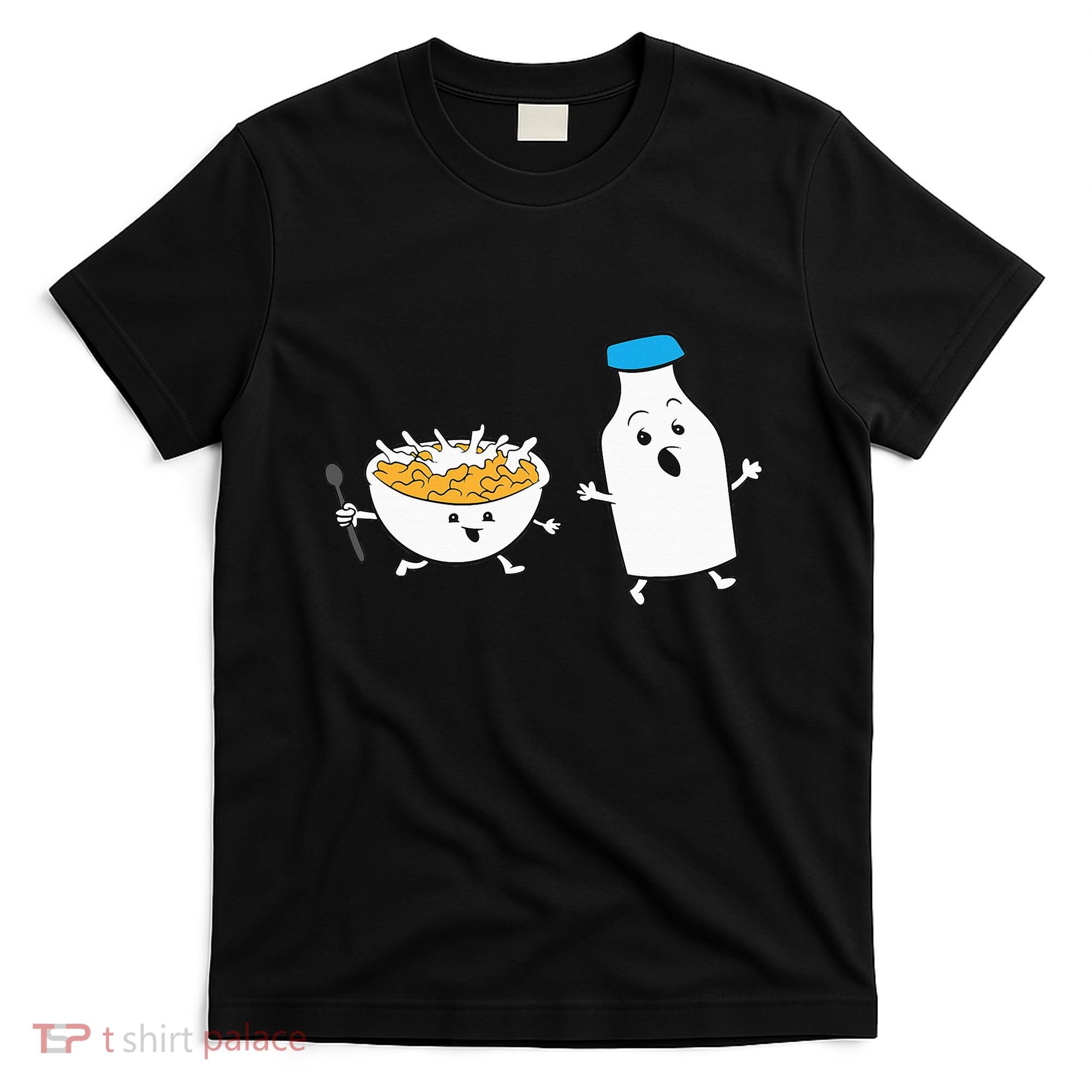 Cereal Chasing Milk Cornflakes Breakfast Cereal T-Shirt