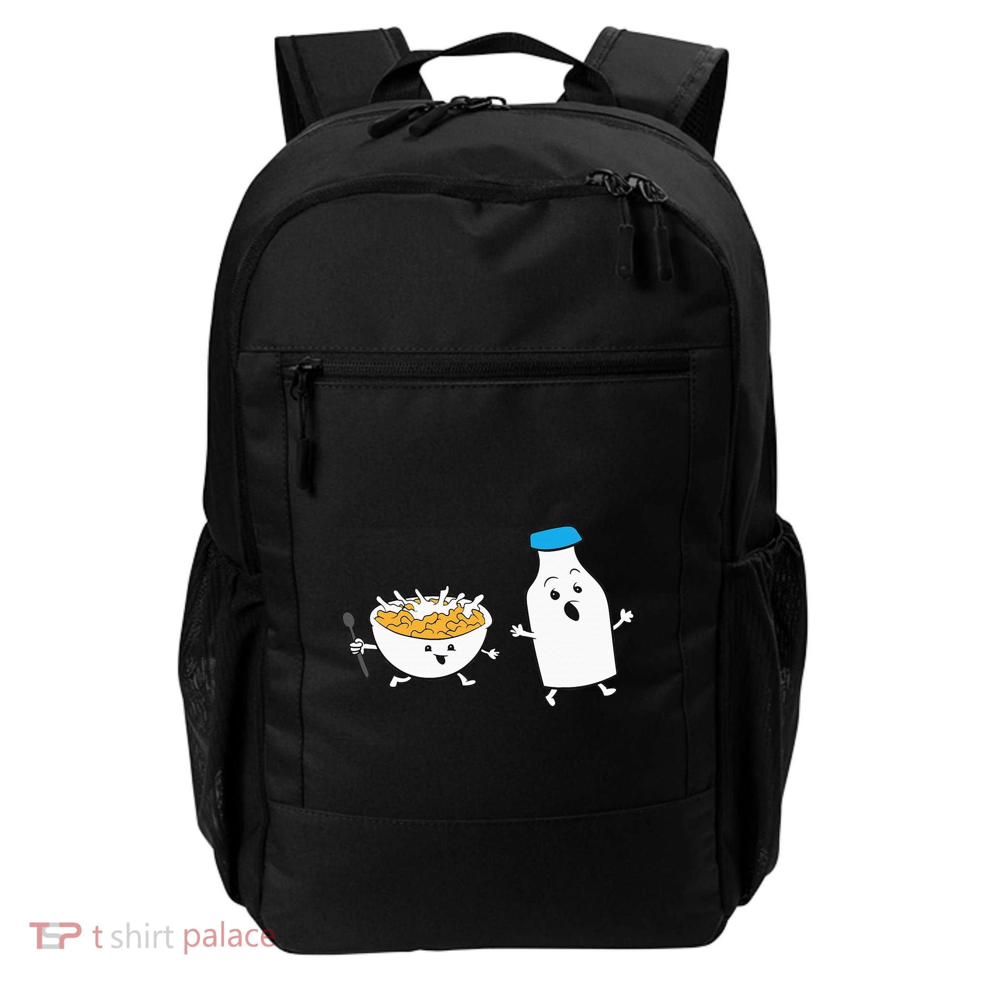 Cereal Chasing Milk Cornflakes Breakfast Cereal Backpack