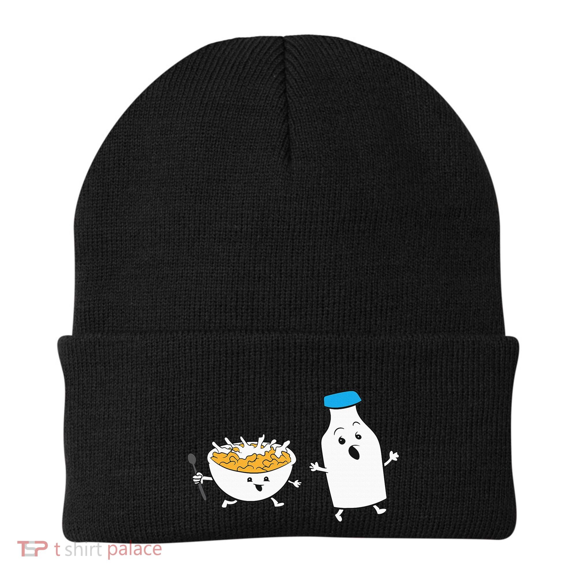Cereal Chasing Milk Cornflakes Breakfast Cereal Beanie