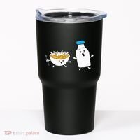 Cereal Chasing Milk Cornflakes Breakfast Cereal Tumbler thumb 0
