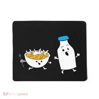 Cereal Chasing Milk Cornflakes Breakfast Cereal Mousepad thumb 0