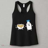 Cereal Chasing Milk Cornflakes Breakfast Cereal Women's Tank Top thumb 3