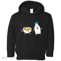 Cereal Chasing Milk Cornflakes Breakfast Cereal Toddler Hoodie thumb 0