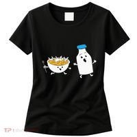 Cereal Chasing Milk Cornflakes Breakfast Cereal Women's T-Shirt thumb 0
