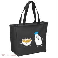 Cereal Chasing Milk Cornflakes Breakfast Cereal Tote Bag thumb 2