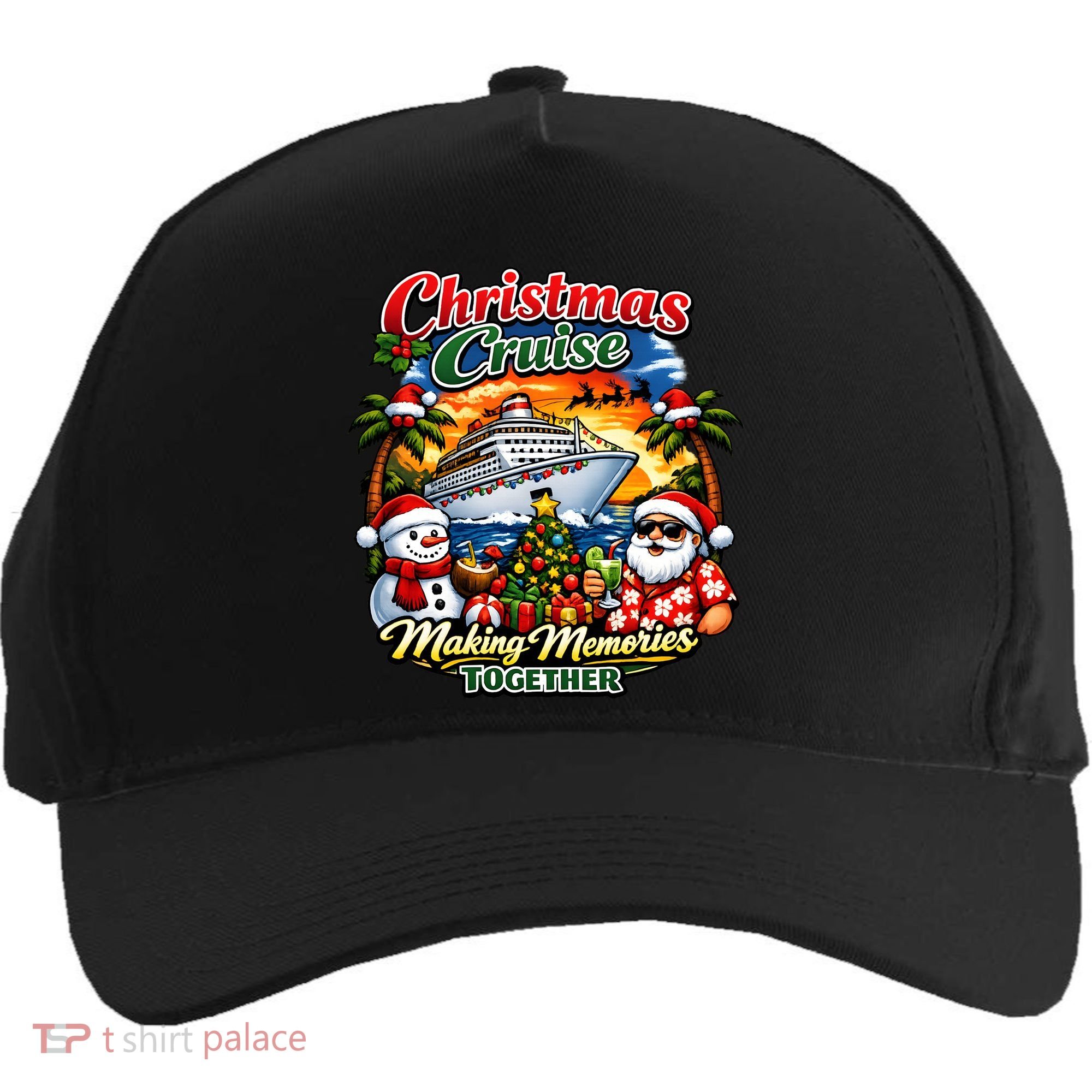 Christmas Cruise Making Memories Together Five-Panel Snapback Cap