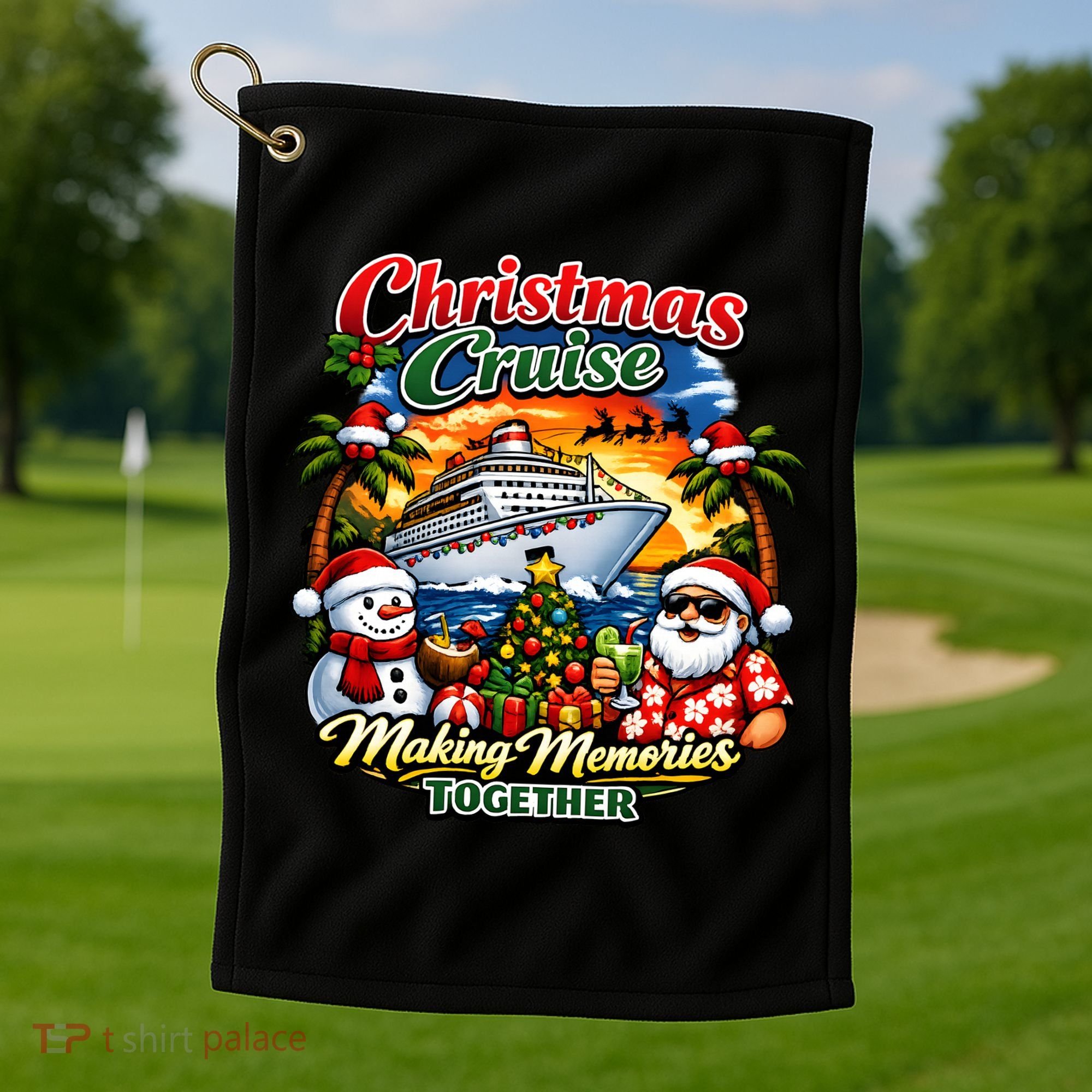 Christmas Cruise Making Memories Together Golf Towel