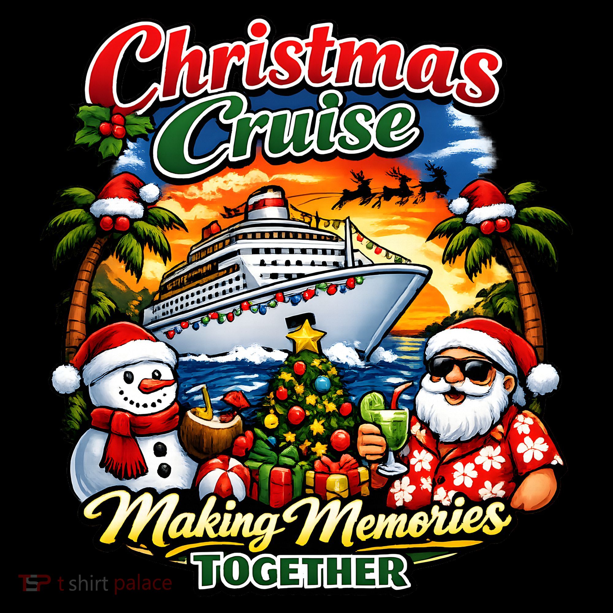 Christmas Cruise Making Memories Together Kids Sweatshirt