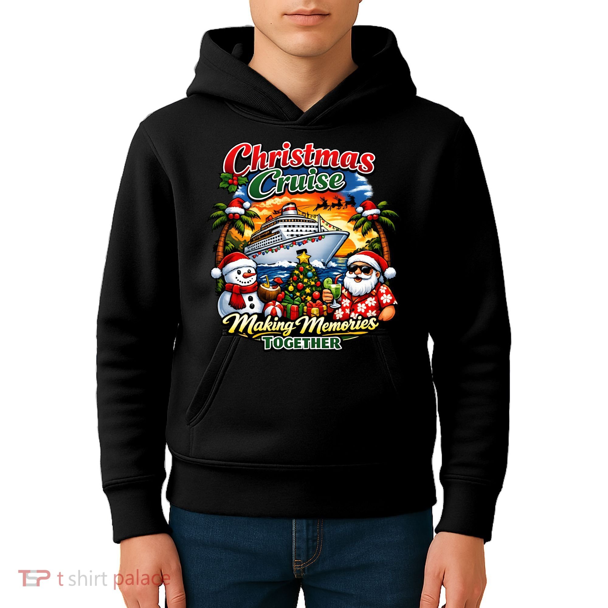 Christmas Cruise Making Memories Together Kids Hoodie
