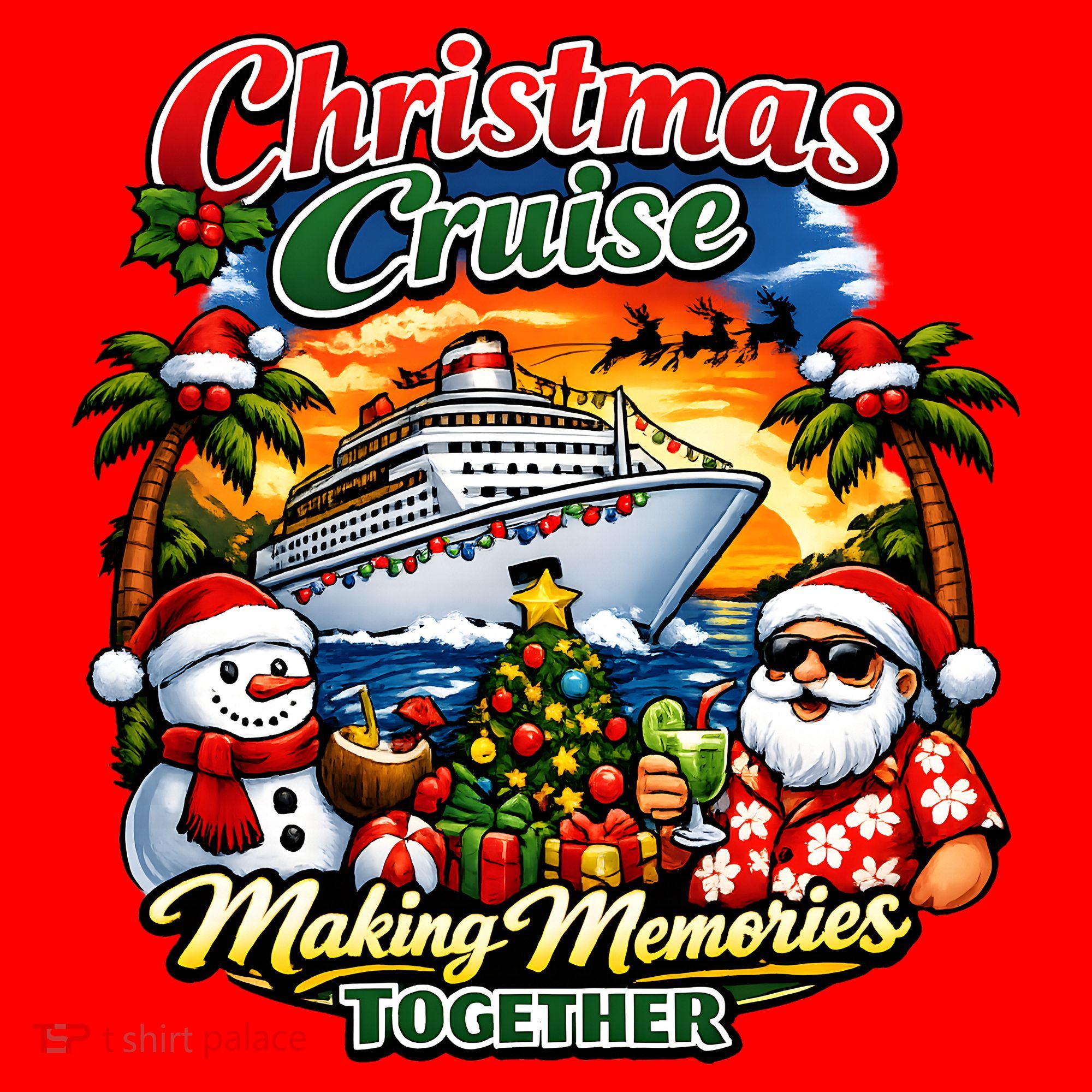 Christmas Cruise Making Memories Together Santa Hat