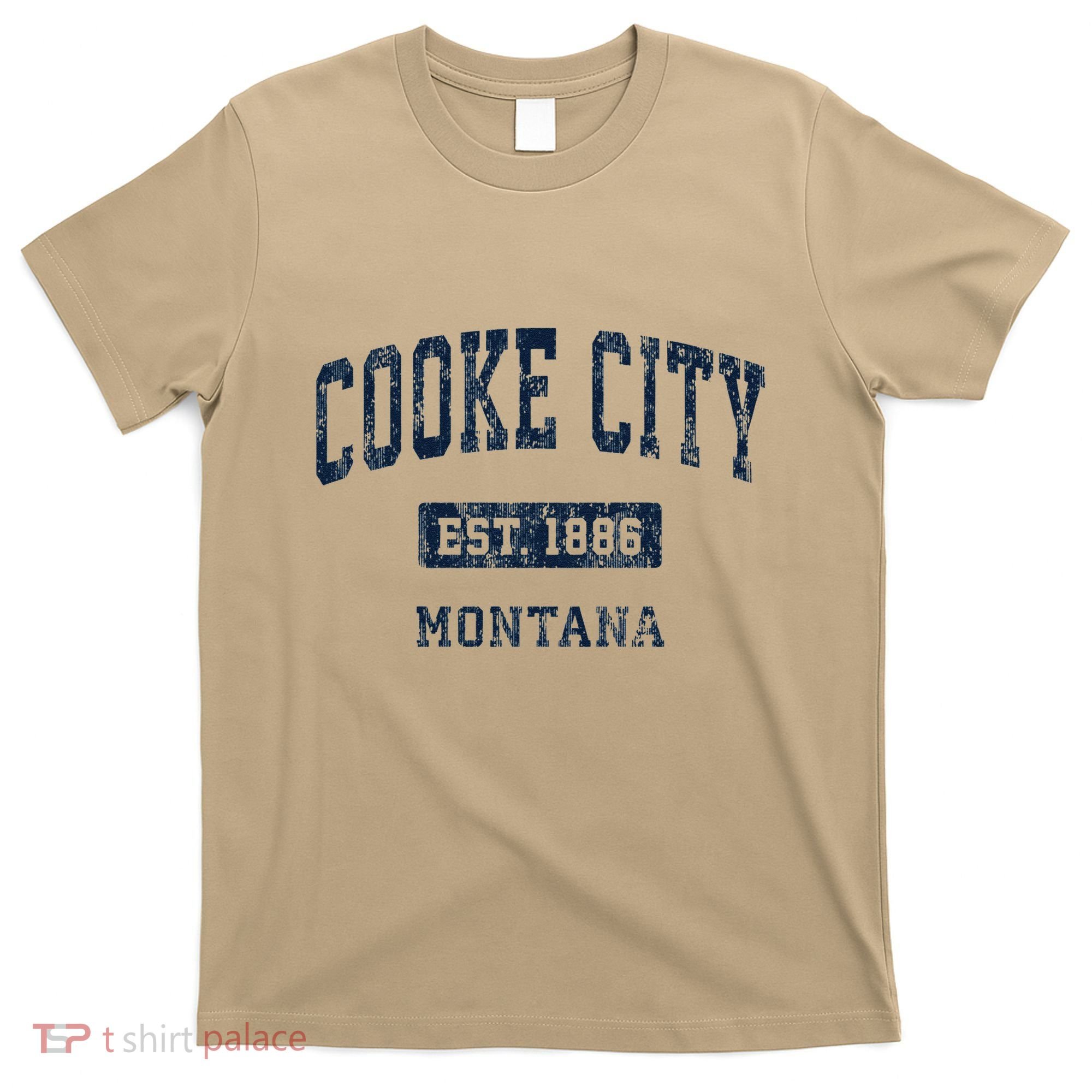 Cooke City Montana Mt Vintage Established T-Shirt