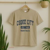 Cooke City Montana Mt Vintage Established T-Shirt thumb 2