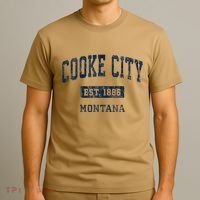 Cooke City Montana Mt Vintage Established T-Shirt thumb 3