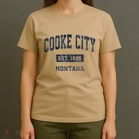 Cooke City Montana Mt Vintage Established T-Shirt thumb 4
