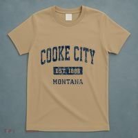 Cooke City Montana Mt Vintage Established T-Shirt thumb 5
