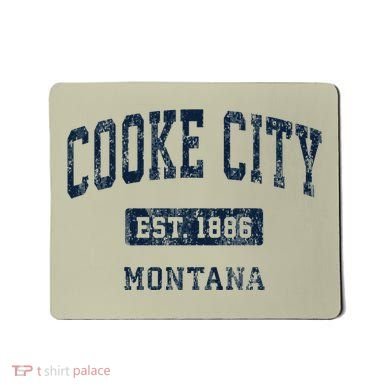Cooke City Montana Mt Vintage Established Mousepad