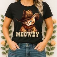 Cowboy Cat Meowdy Women's T-Shirt thumb 2