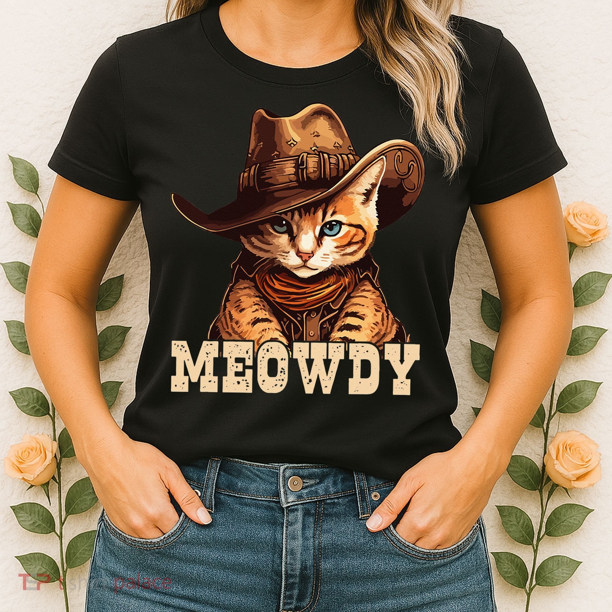 Cowboy Cat Meowdy Women's T-Shirt