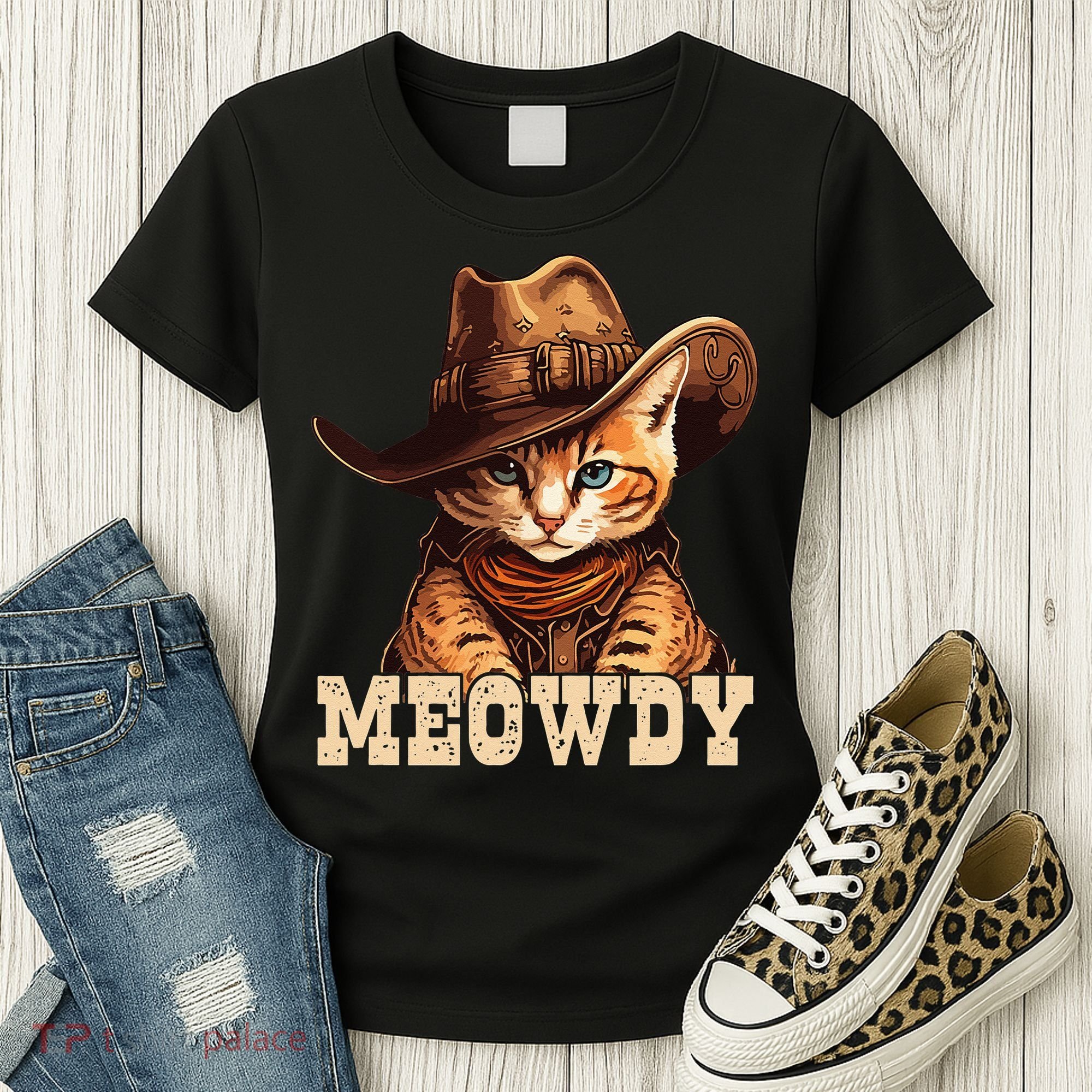 Cowboy Cat Meowdy Women's T-Shirt