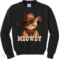 Cowboy Cat Meowdy Kids Sweatshirt thumb 0